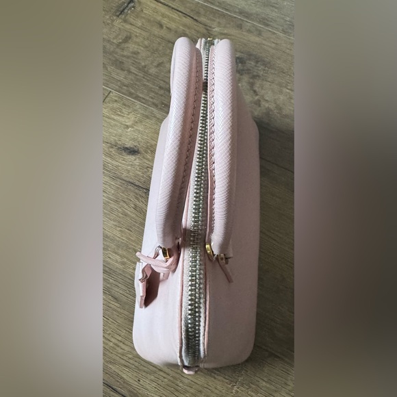 PRADA-AUTHENTIC (Preowned)Pink Saffiano Leather Crossbody Handbag - Picture 14 of 16